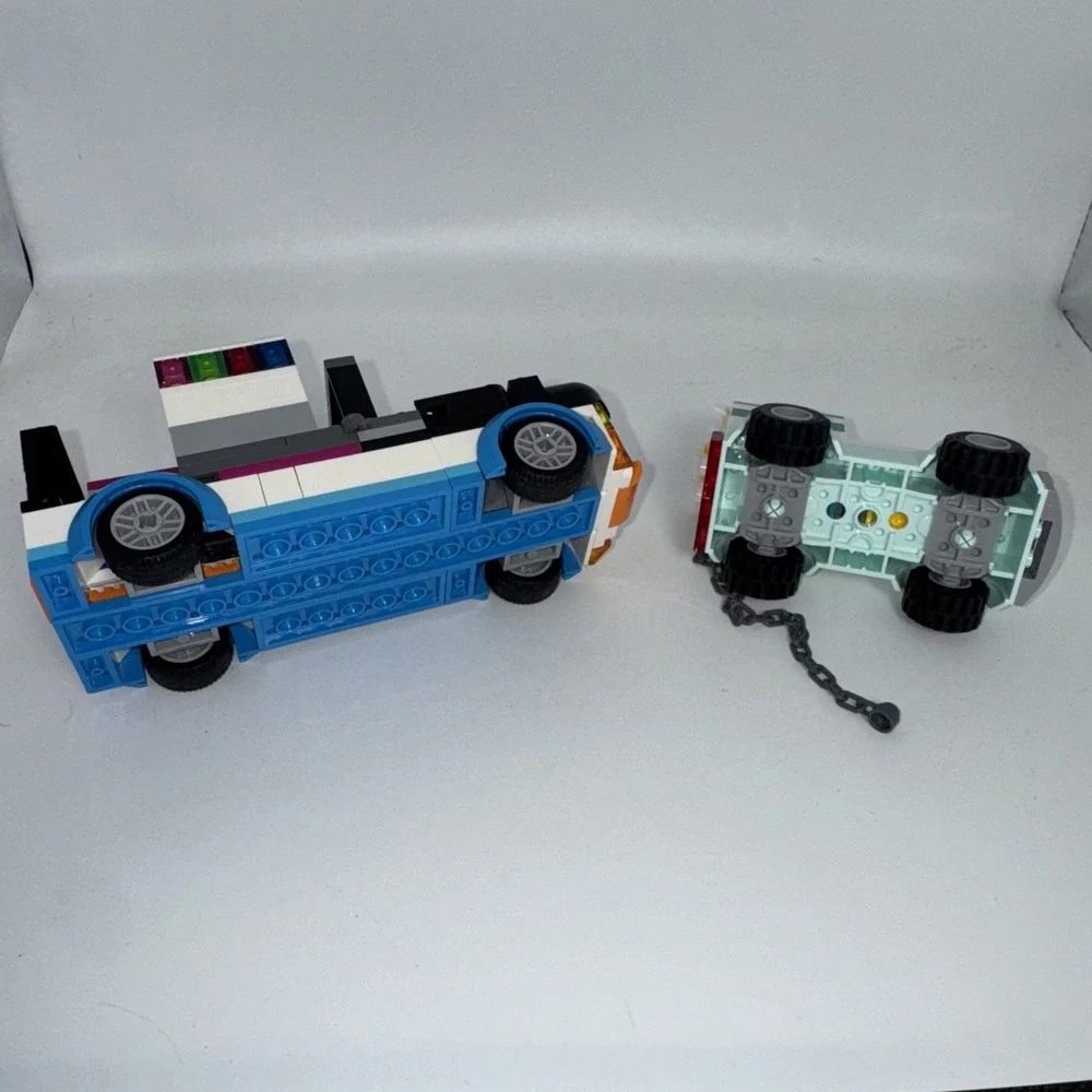 Lego City Penguin Slushy Van Set and a Small Van Incomplete sets